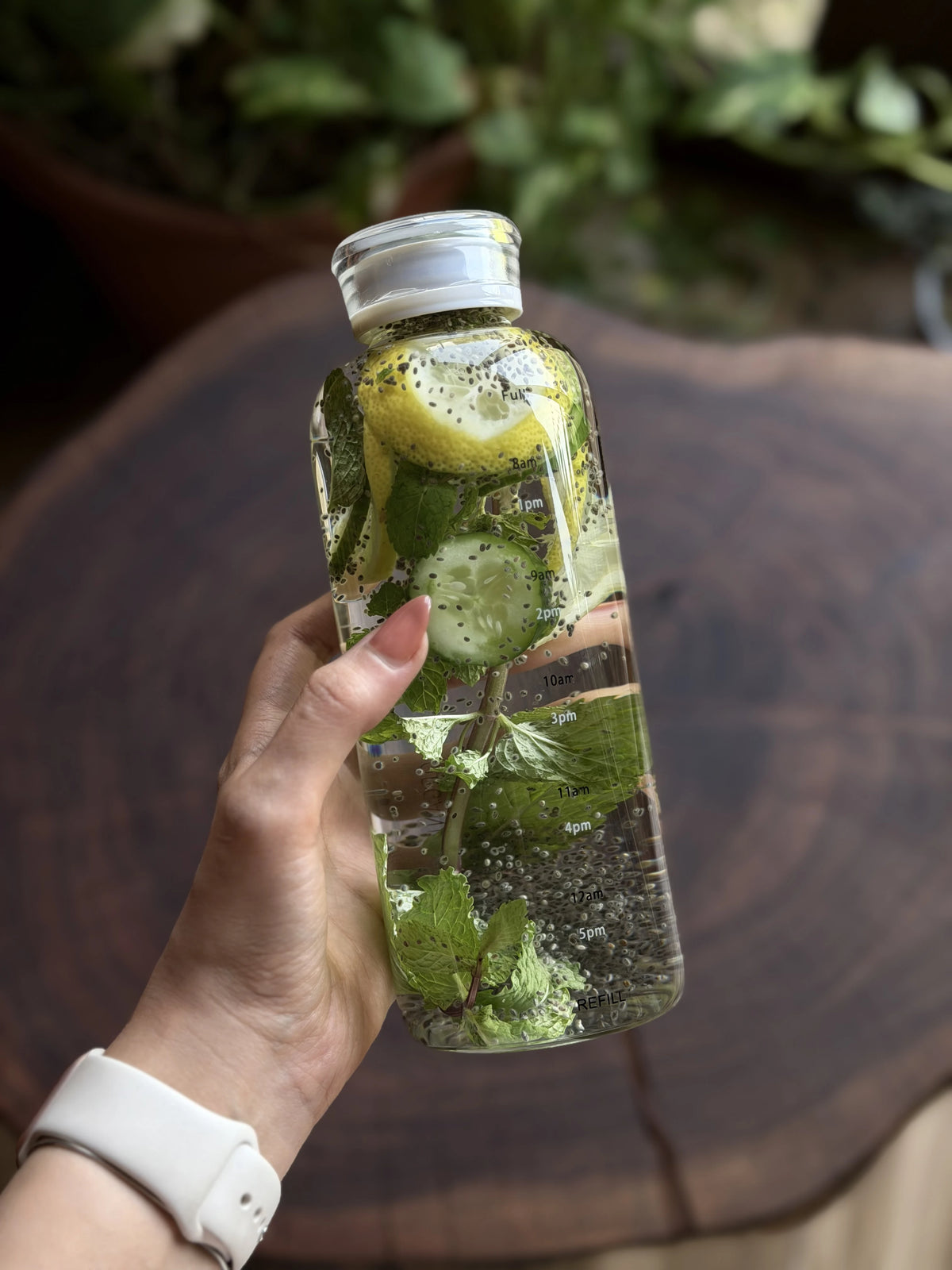 Glass Water Bottle
